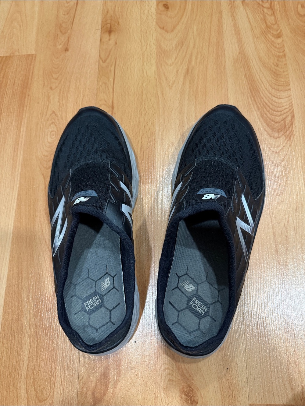 New Balance Women’s Black and Gray Slip-On Athletic Shoes